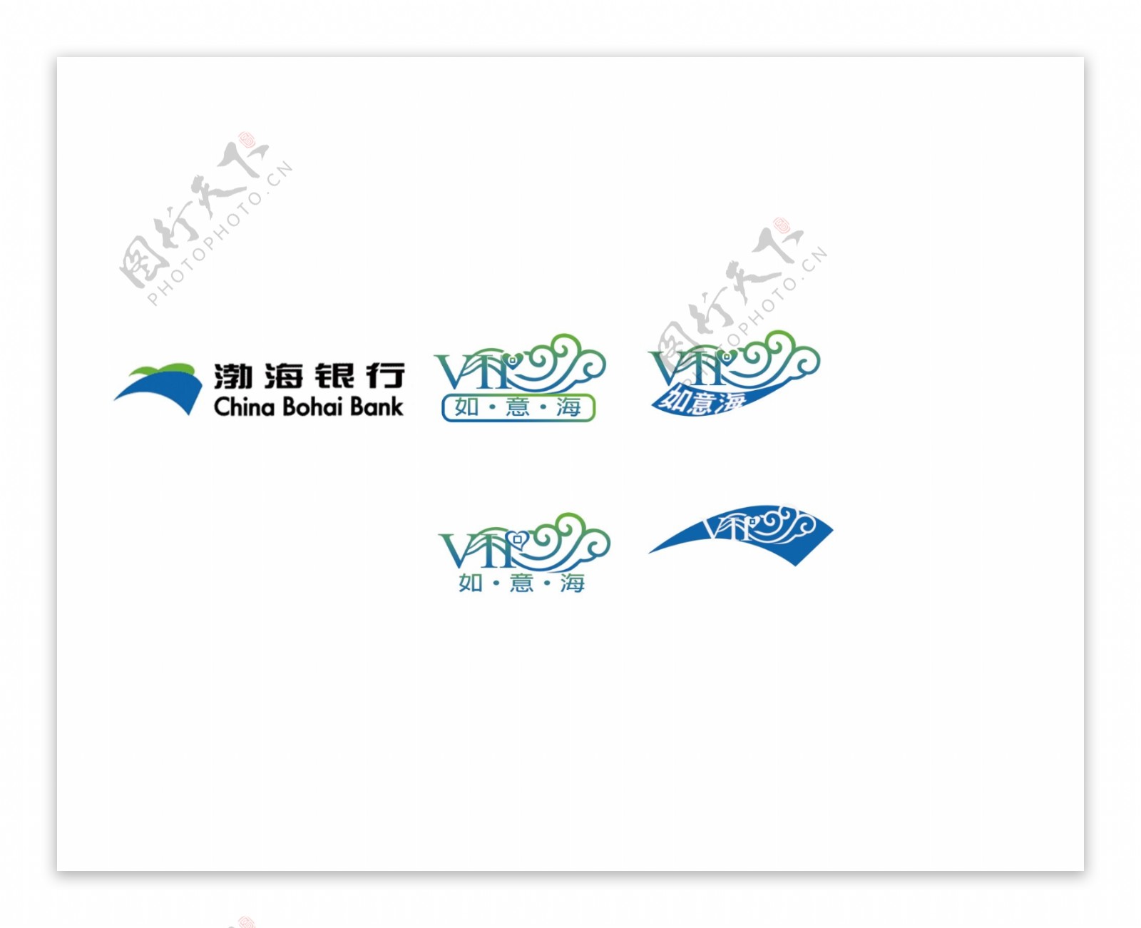 渤海银行vip服务logo设计