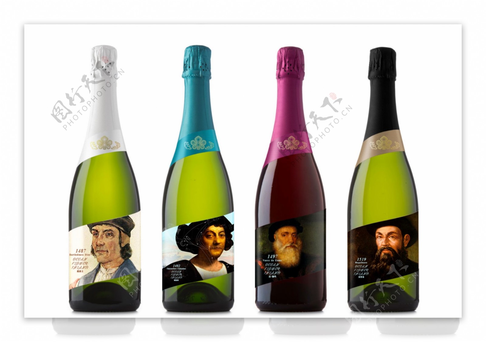 哥伦布大航海时代香槟包装
