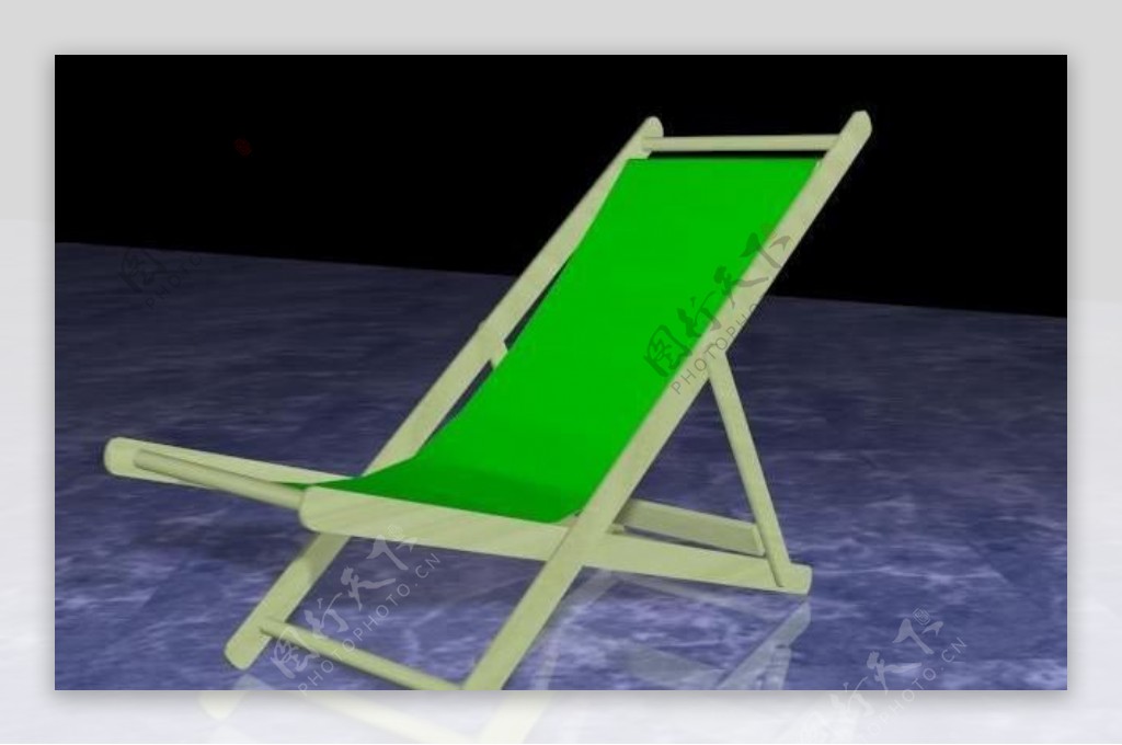 躺椅13D模型