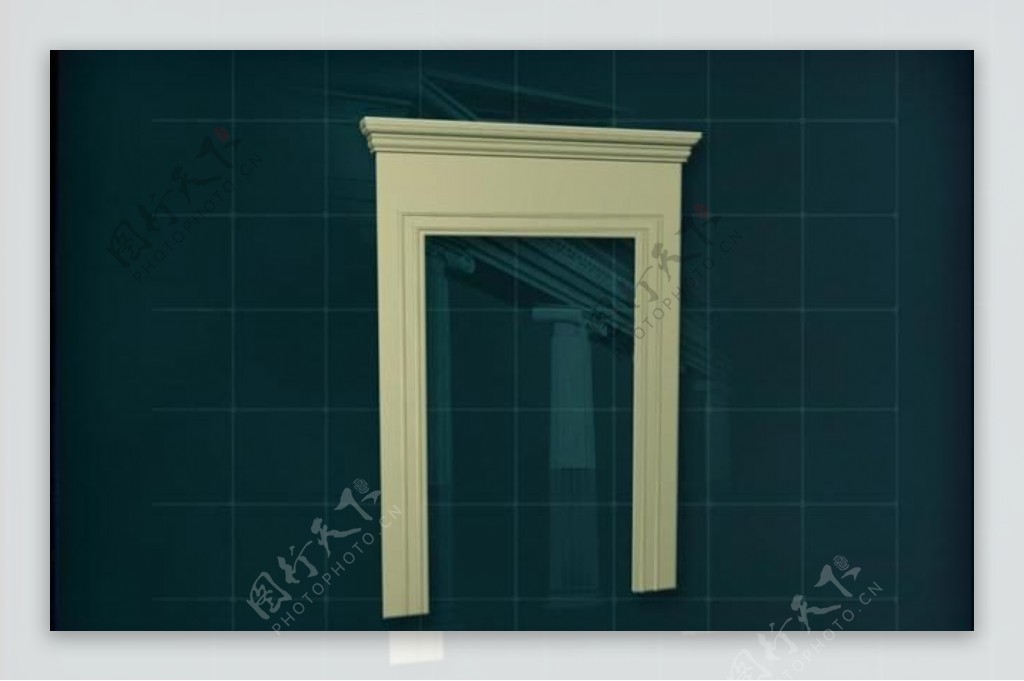 门窗构件之门窗套3D模型门窗套001