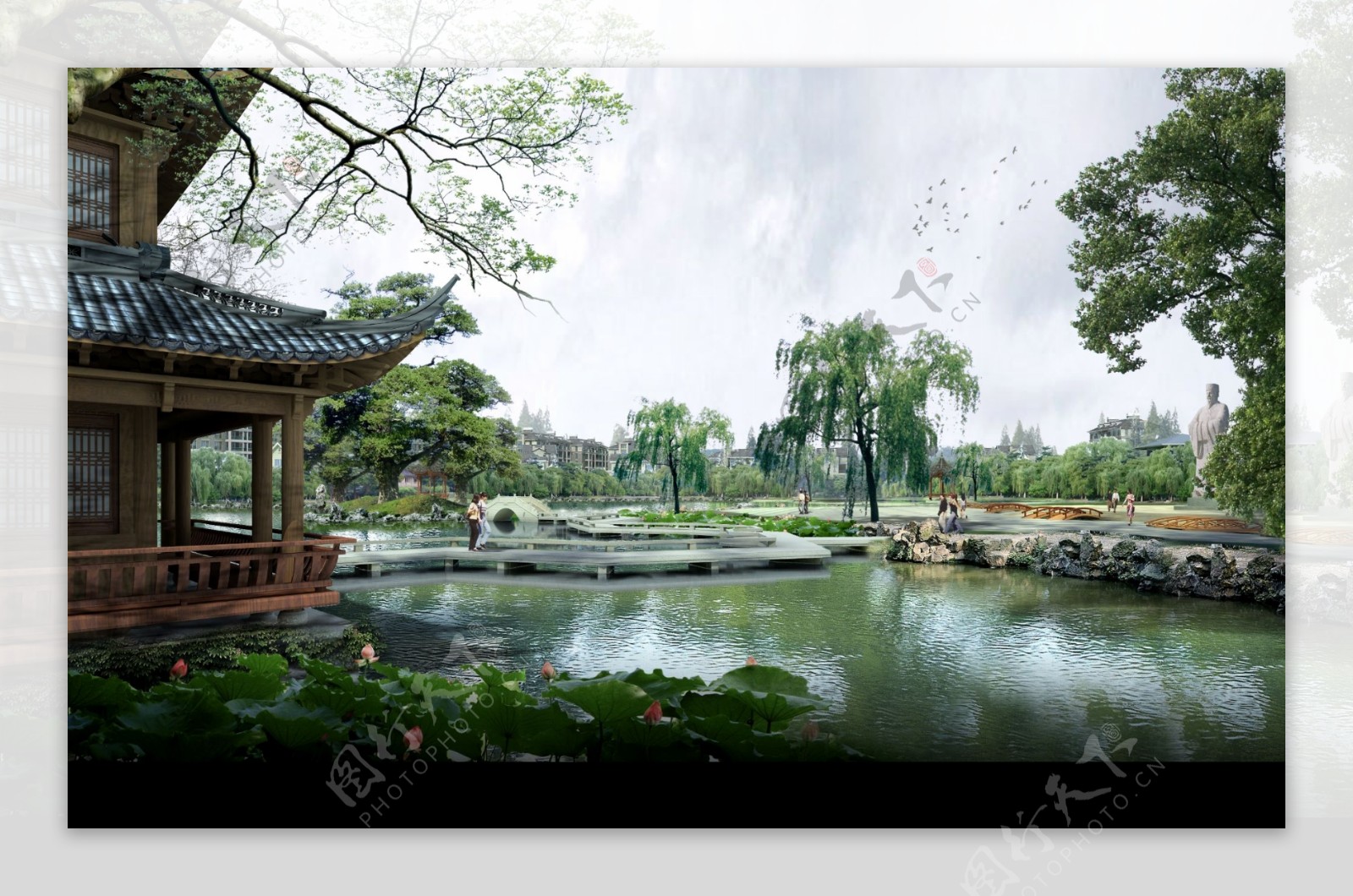 苏州园林景观设计效果图三图片