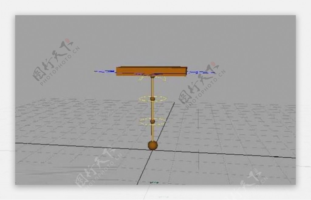 黄色道具模型