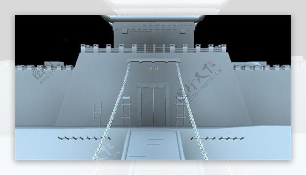 宫殿阶梯游戏模型素材