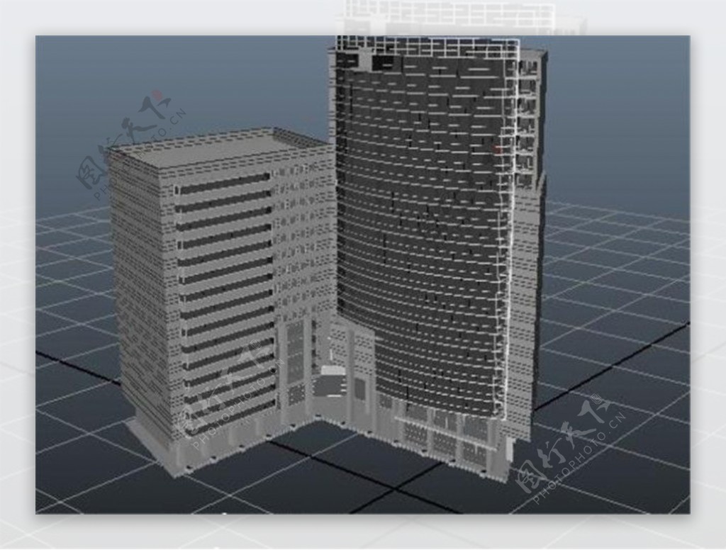 城市楼盘游戏模型素材