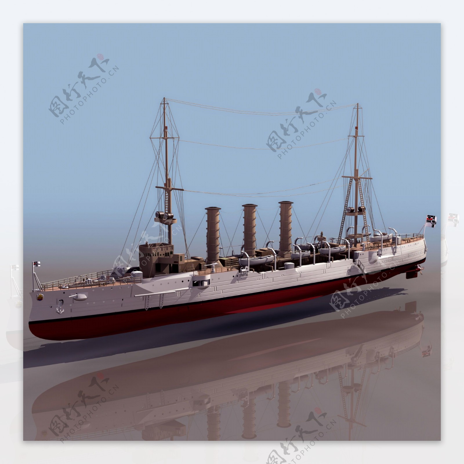 EMDEN轮船模型02