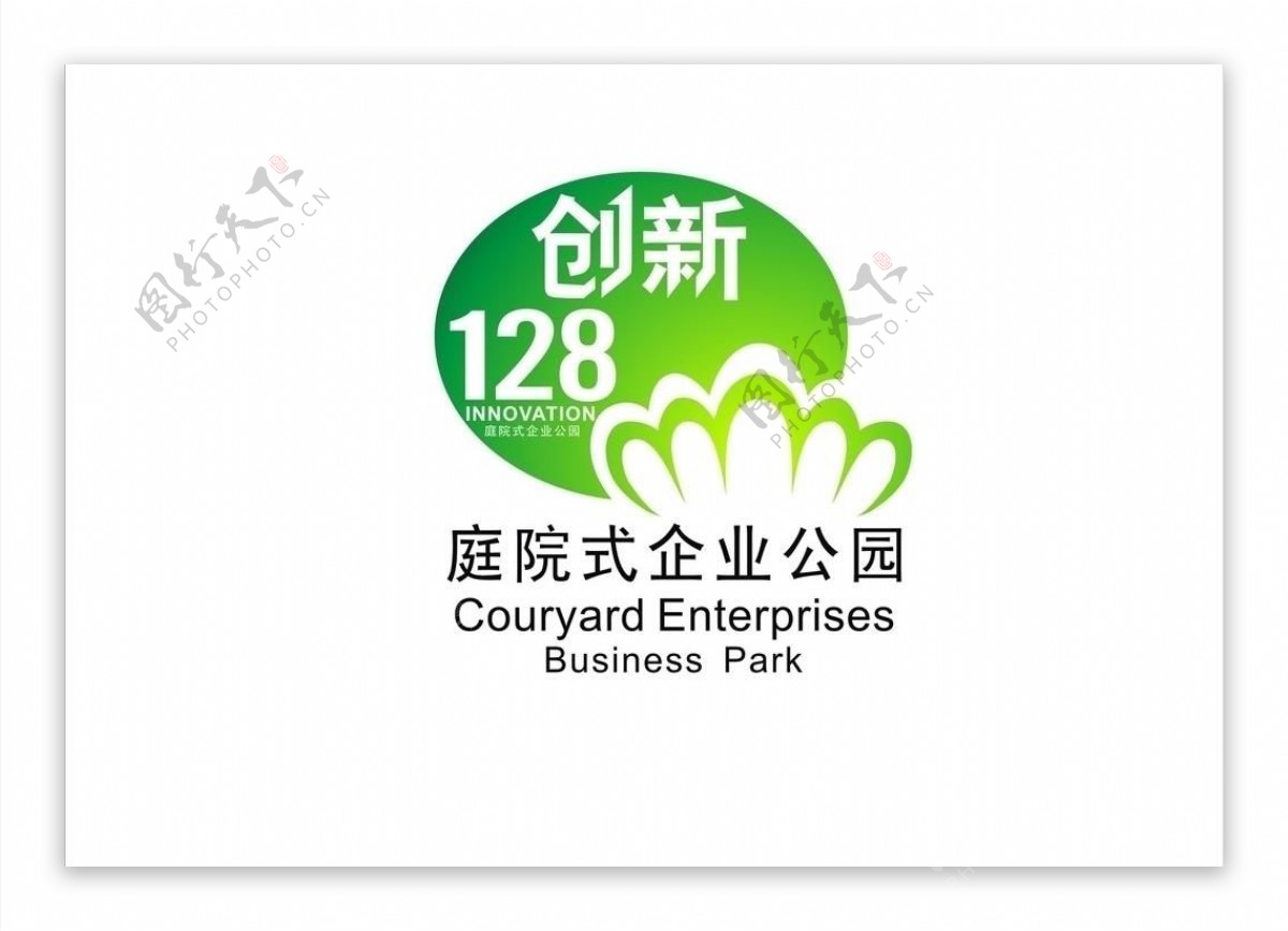 庭院式企业公园商品房logo创新128图片