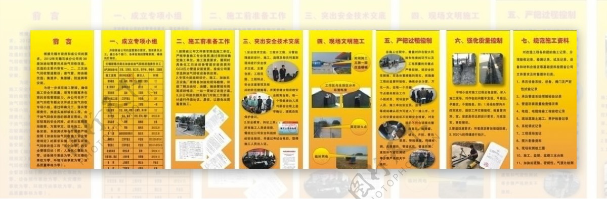 中国石化施工要求x展架图片
