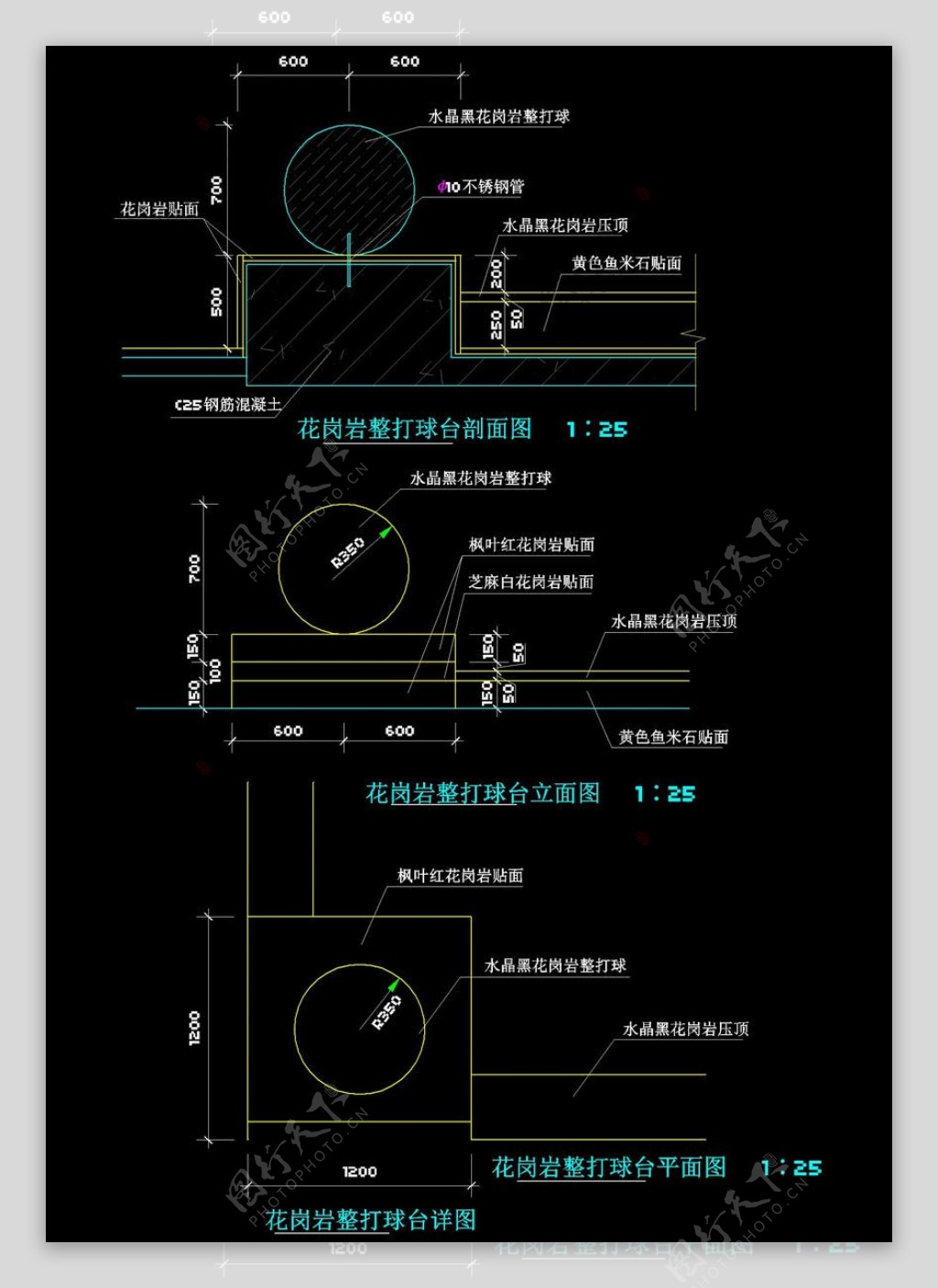 雕塑详图素材