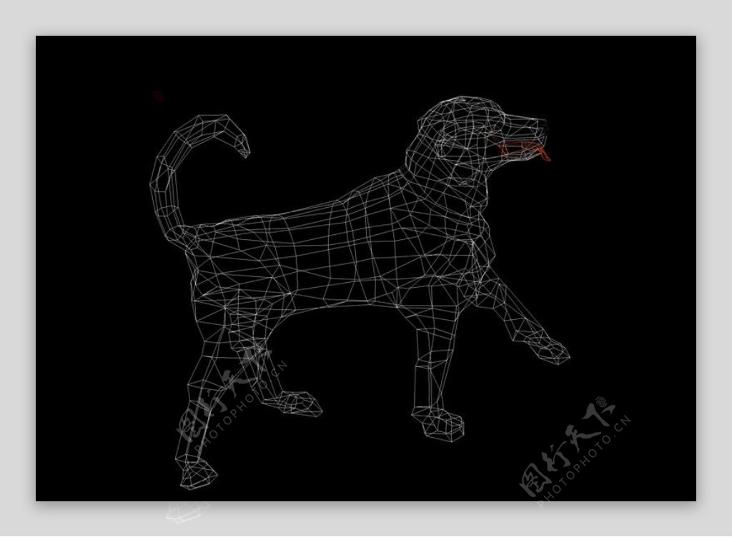 小狗模型cad图纸