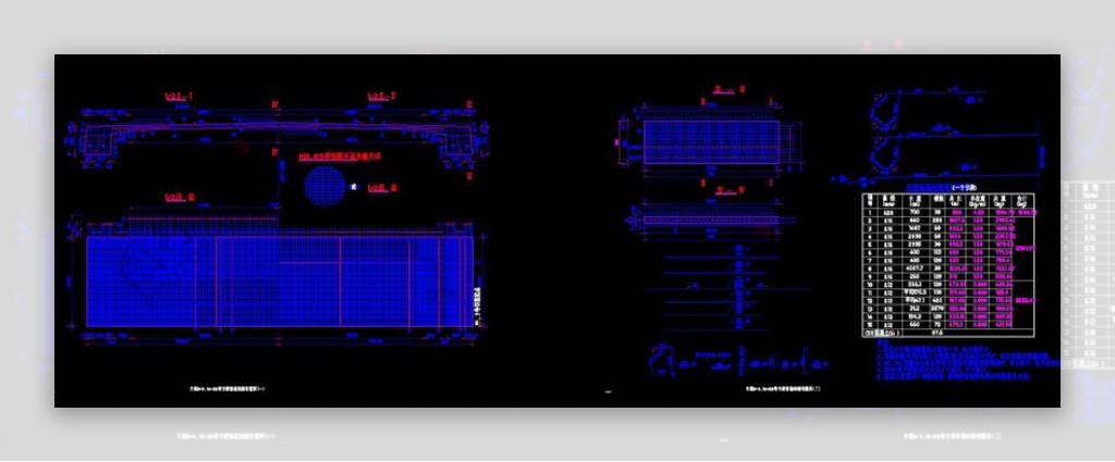节段普通钢筋布置cad图纸