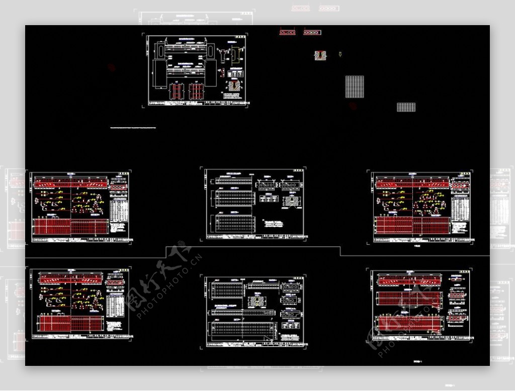 主桥桥面板cad图纸