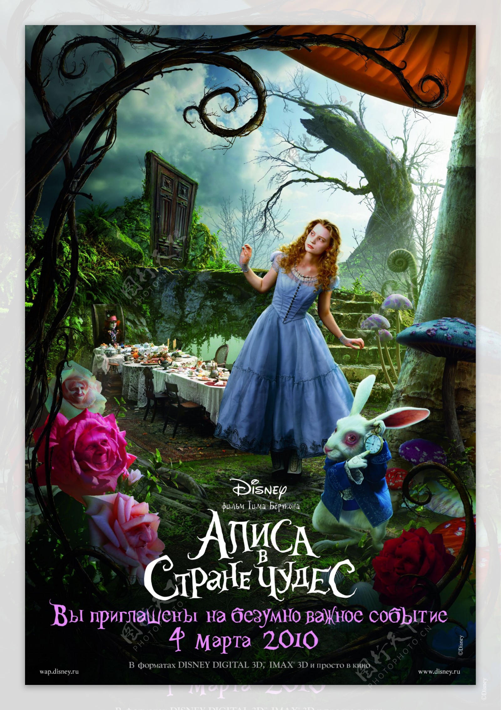 爱丽丝梦游仙境电影海报
