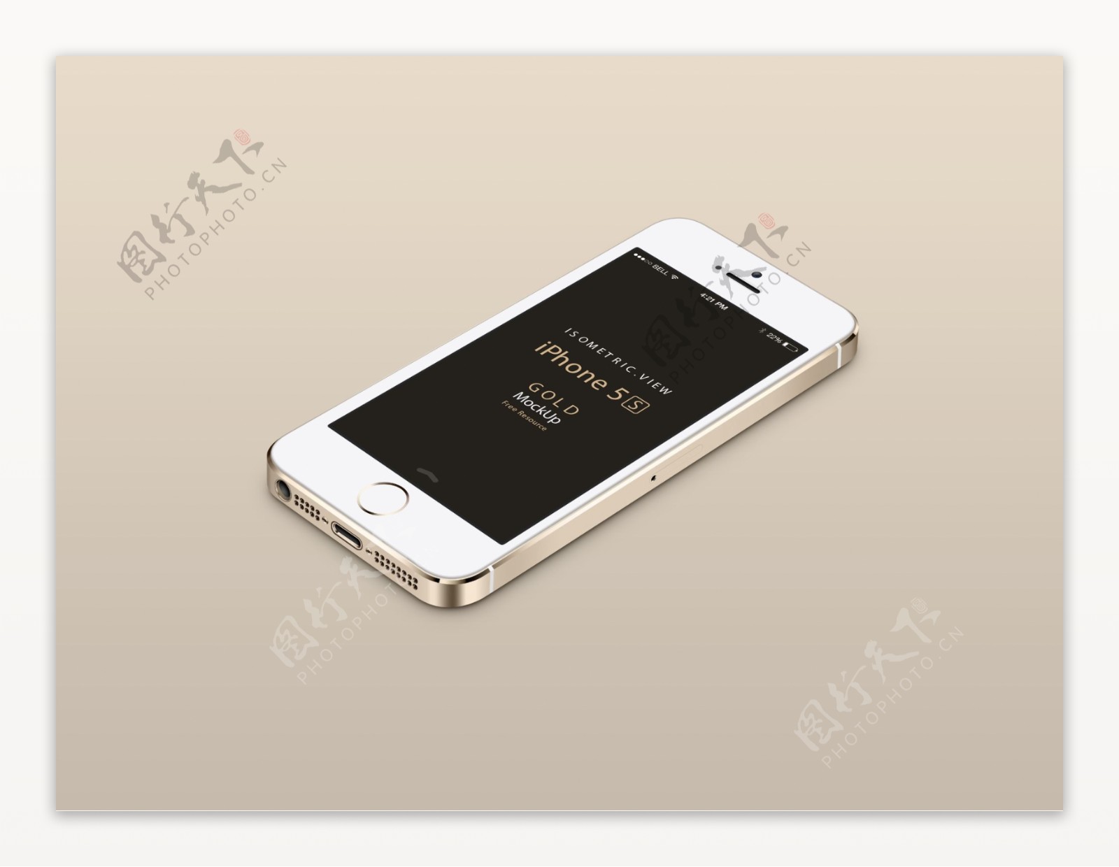 三色iPhone5S模型PSD