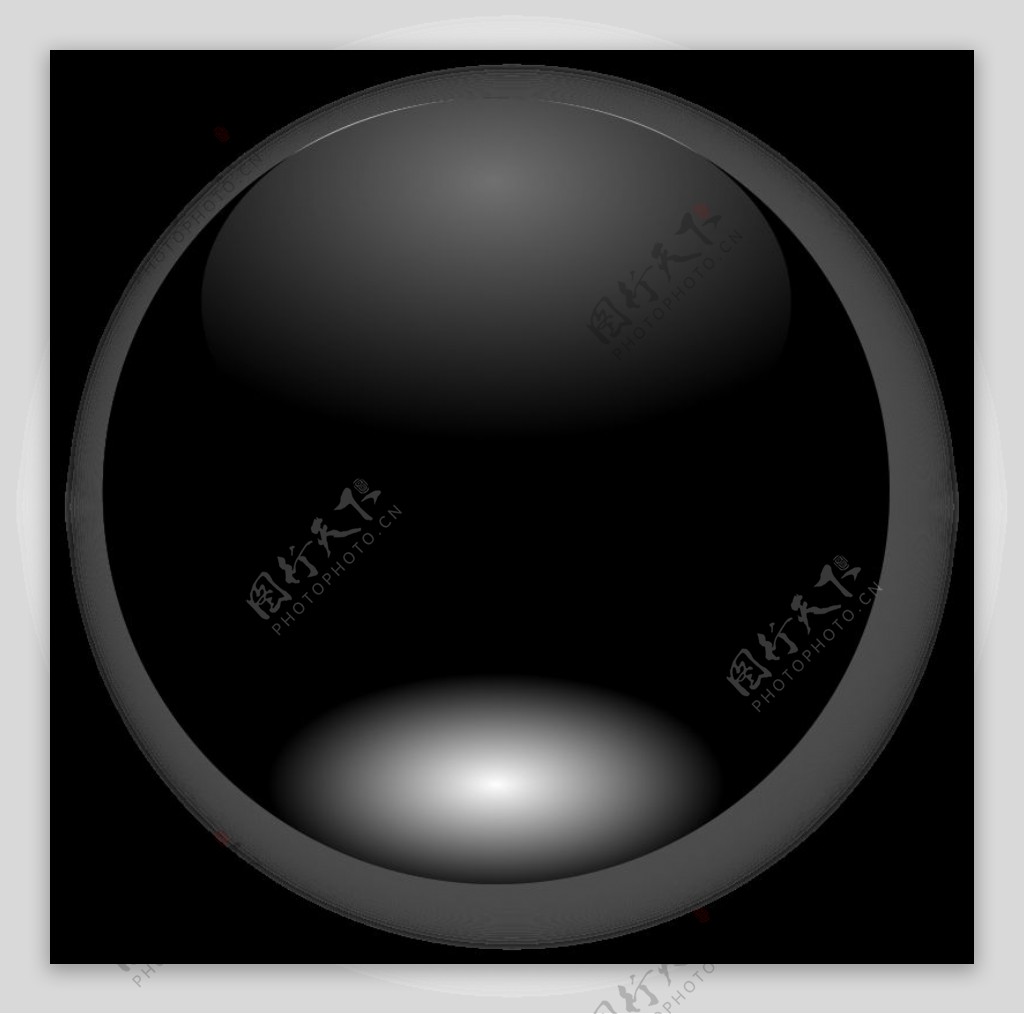 圆形的黑色按钮