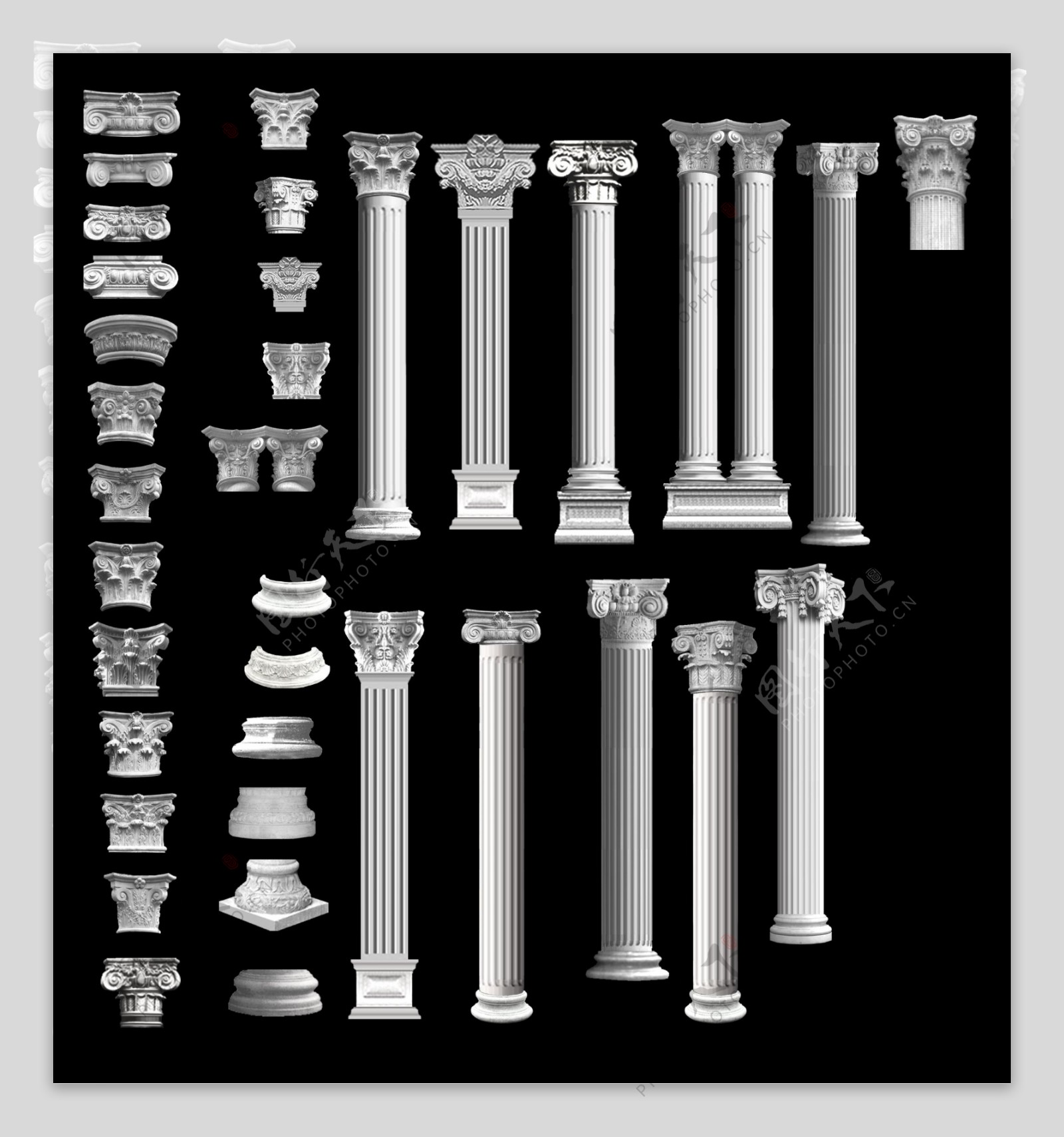 罗马柱图片素材-编号08205293-图行天下
