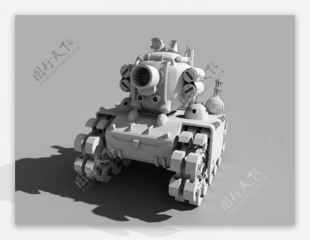 坦克3D模型素材