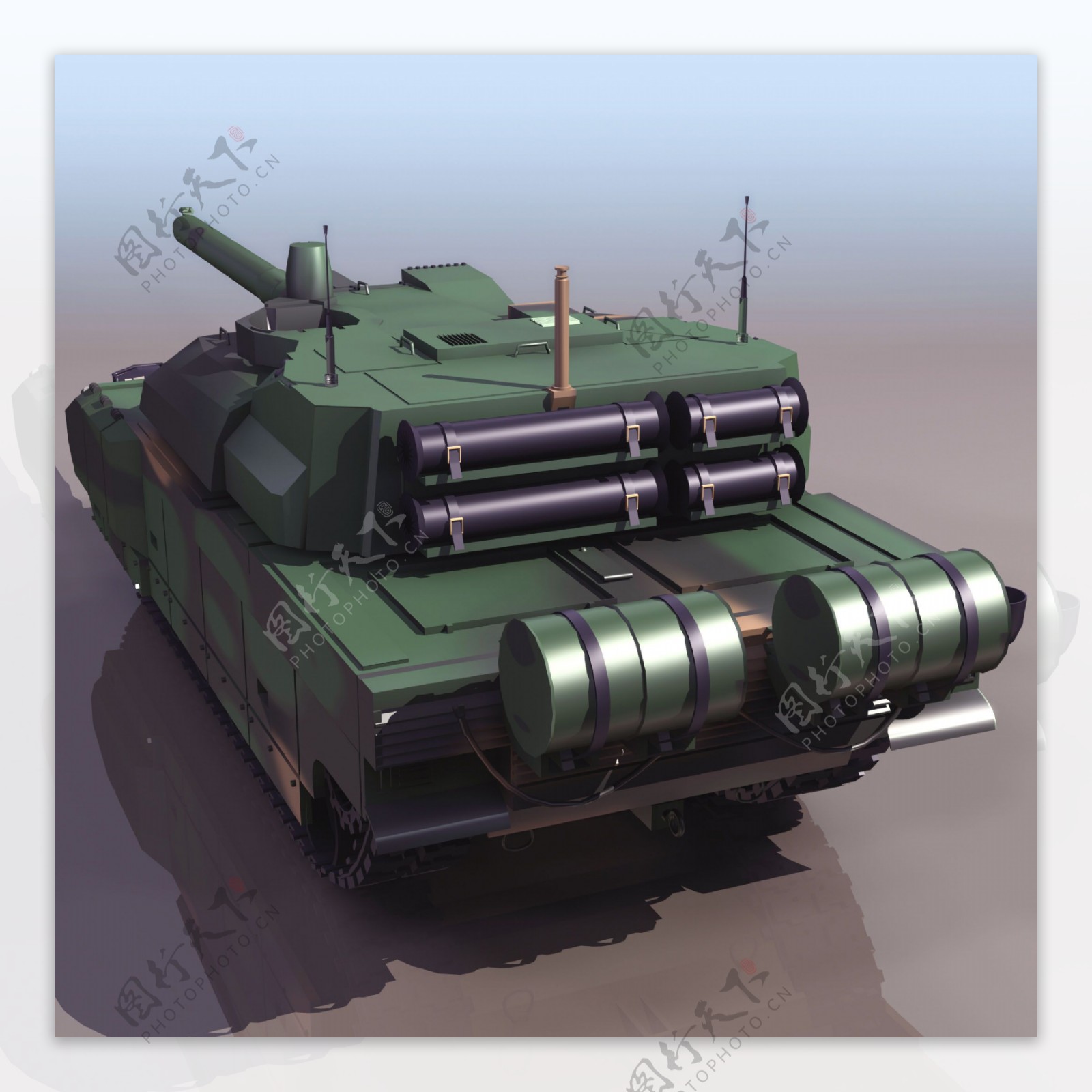 现代军事坦克模型