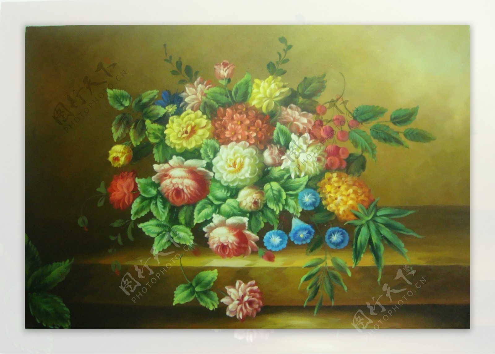 81513800041花卉水果蔬菜器皿静物印象画派写实主义油画装饰画