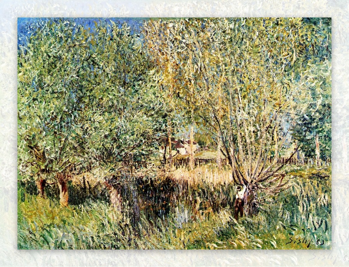 AlfredSisley0294法国画家阿尔弗雷德西斯莱AlfredSisley印象派风景自然油画装饰画