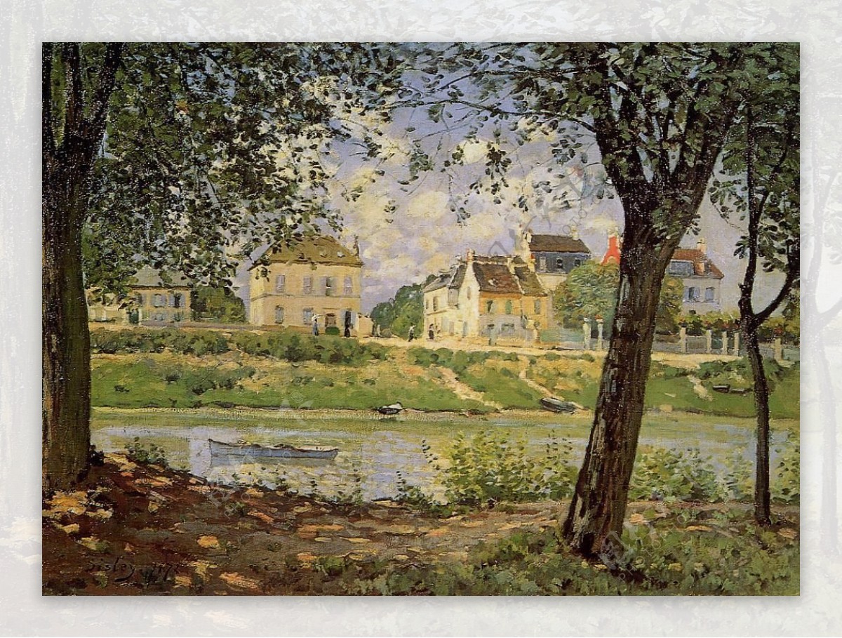 AlfredSisley0285法国画家阿尔弗雷德西斯莱AlfredSisley印象派风景自然油画装饰画