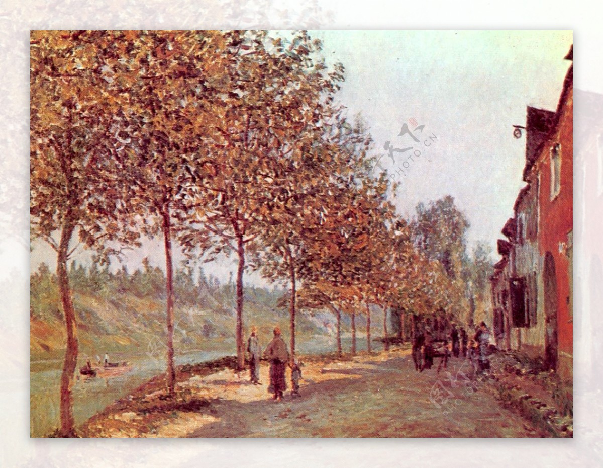 AlfredSisley0341法国画家阿尔弗雷德西斯莱AlfredSisley印象派风景自然油画装饰画
