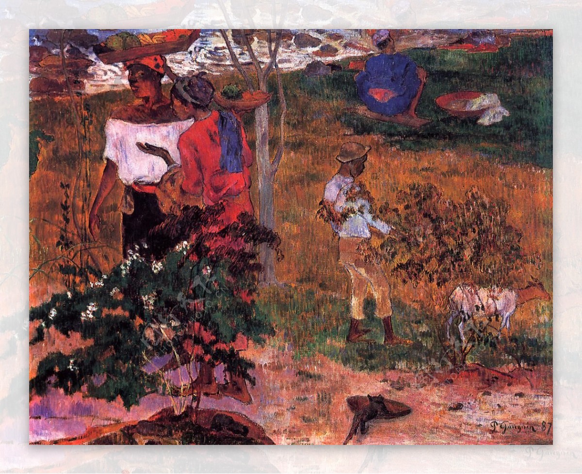 PaulGauguin0274法国画家保罗高更paulgauguin后印象主义风景人物田园自然静物油画装饰画