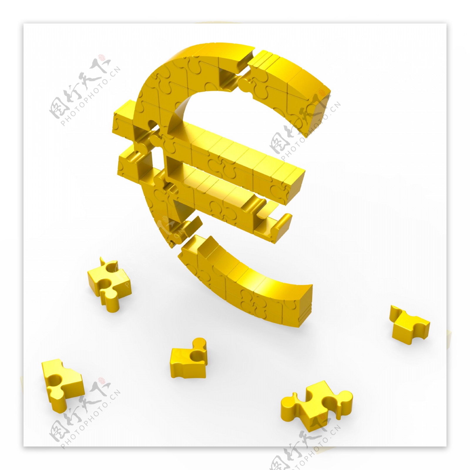 欧元符号显示在欧洲货币兑换