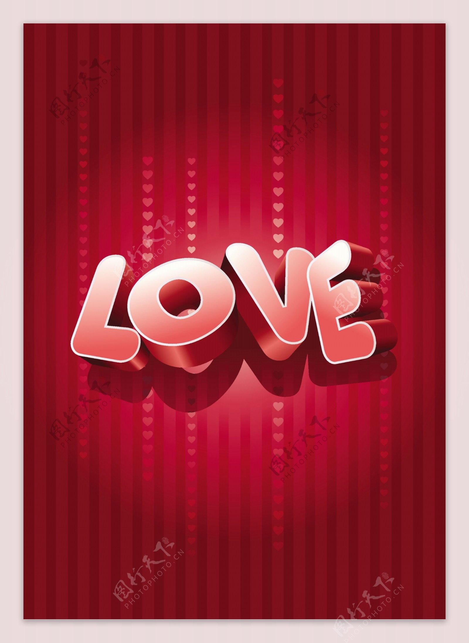 LOVE字体设计矢量图下载
