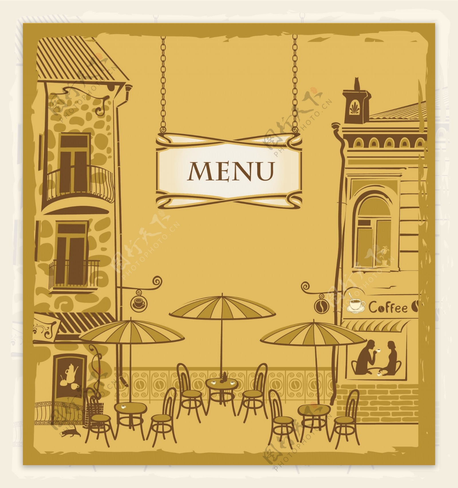 咖啡厅菜单封面设计图片