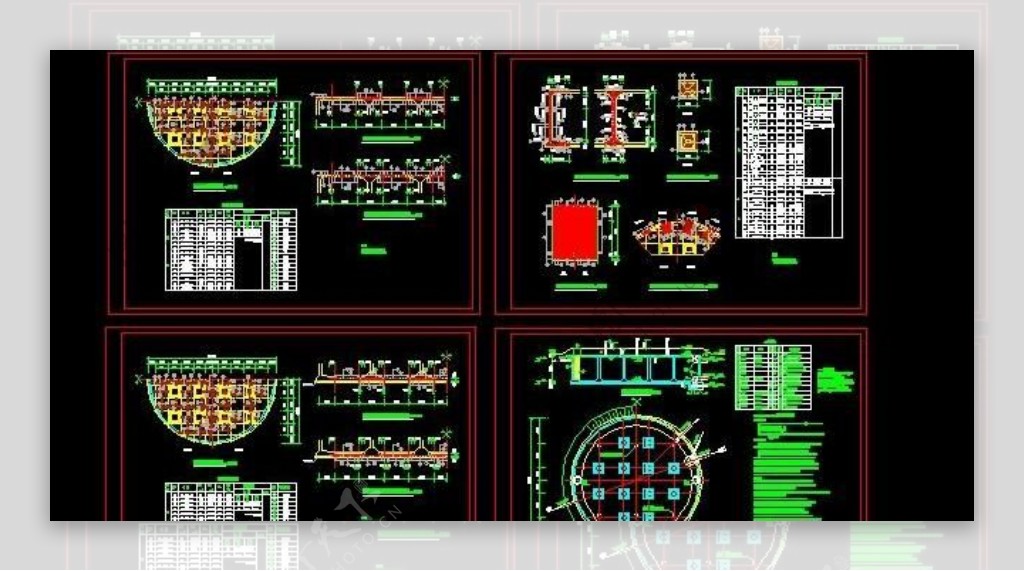 某蓄水池1200结构建筑设计图