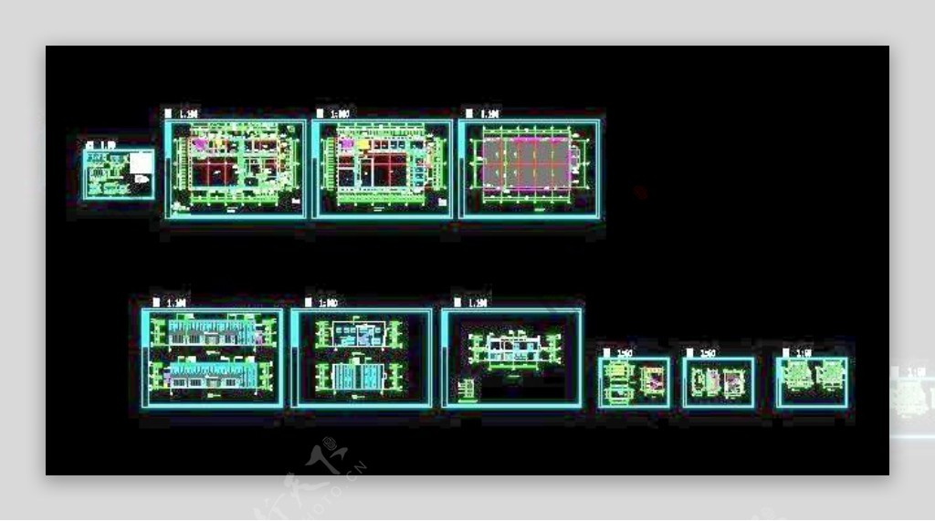 二层办公楼建筑施工图