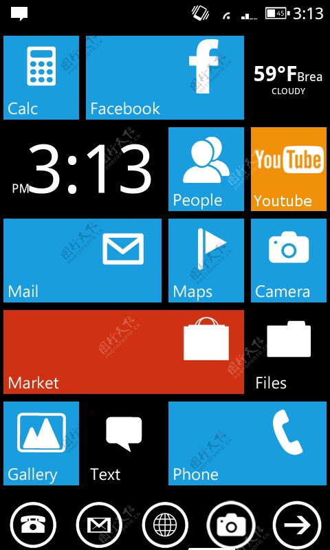 Windows手机的用户界面