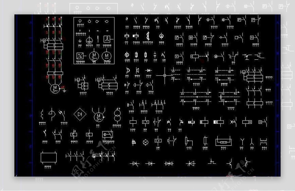 常用CAD电气制图标准图形