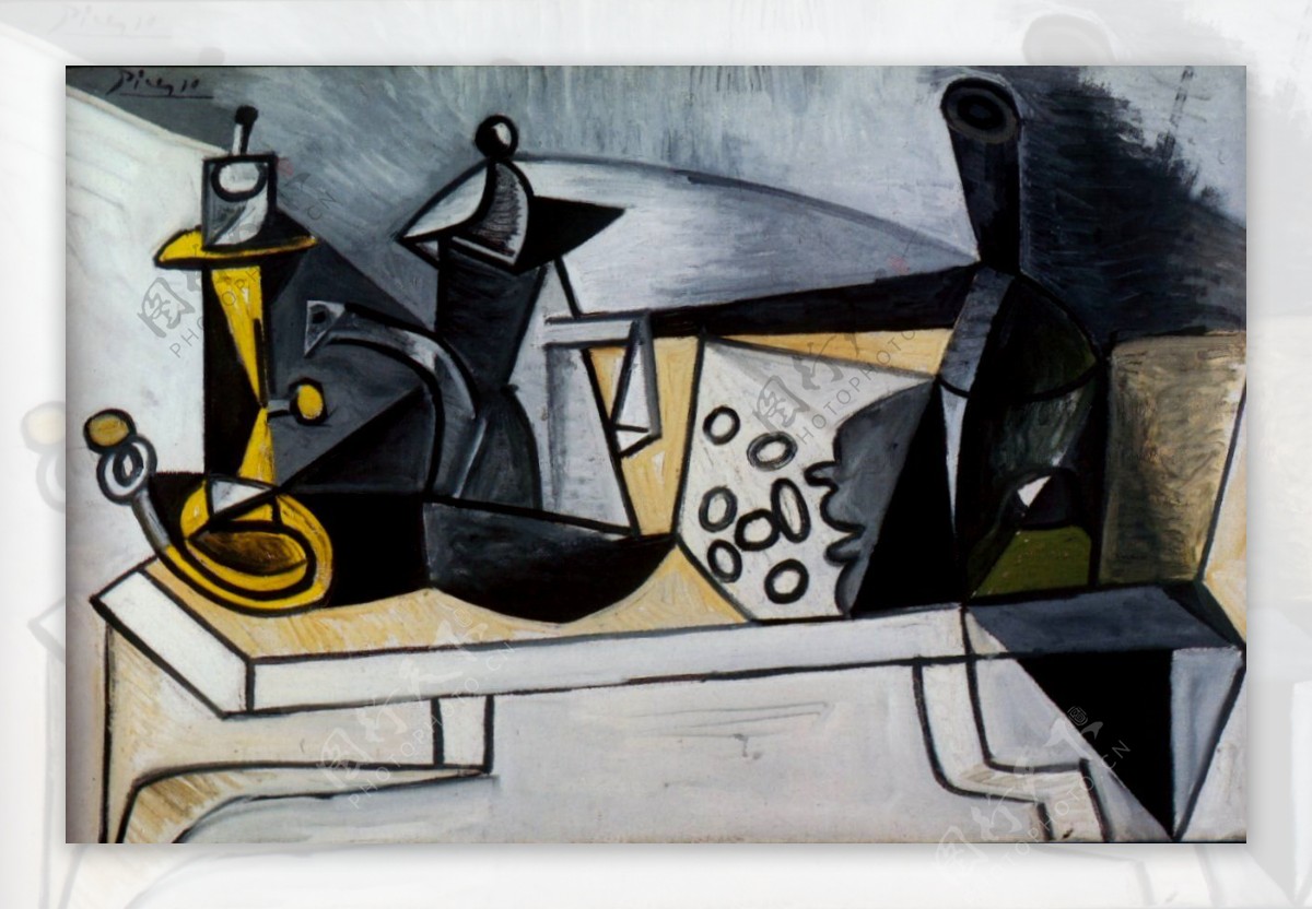 1943Naturemorteaugruy濡慹西班牙画家巴勃罗毕加索抽象油画人物人体油画装饰画