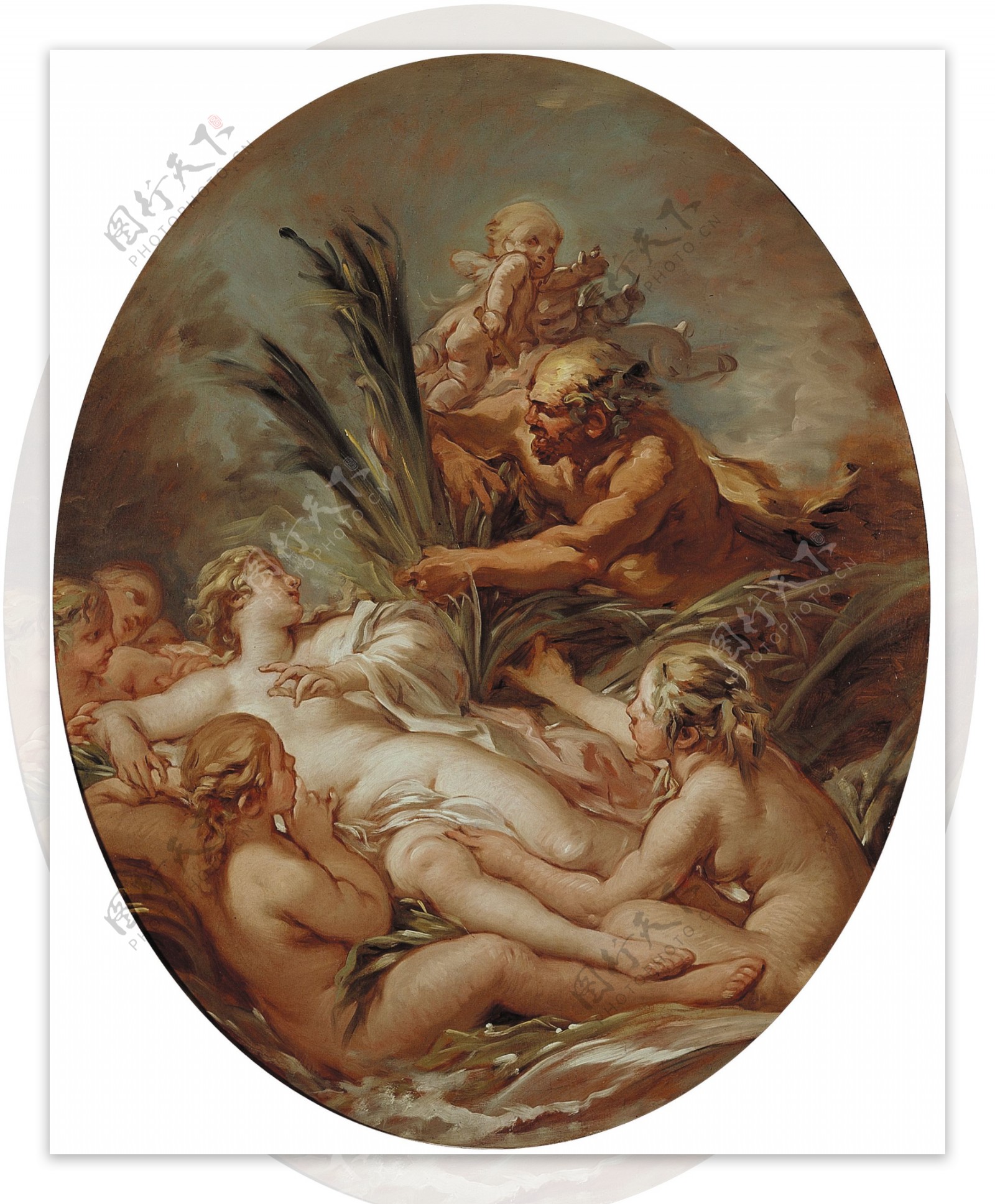 BoucherFrancoisPanandSyrinxCa.1762法国画家弗朗索瓦布歇francoisboucher人物油画装饰画
