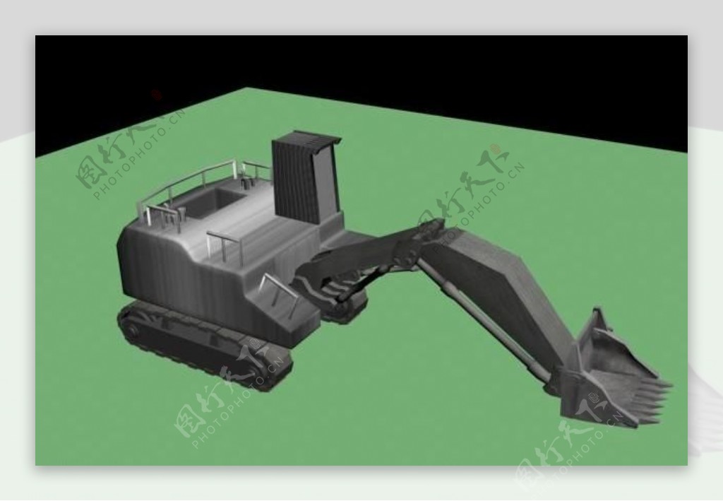 3d模型源文件挖土机图片