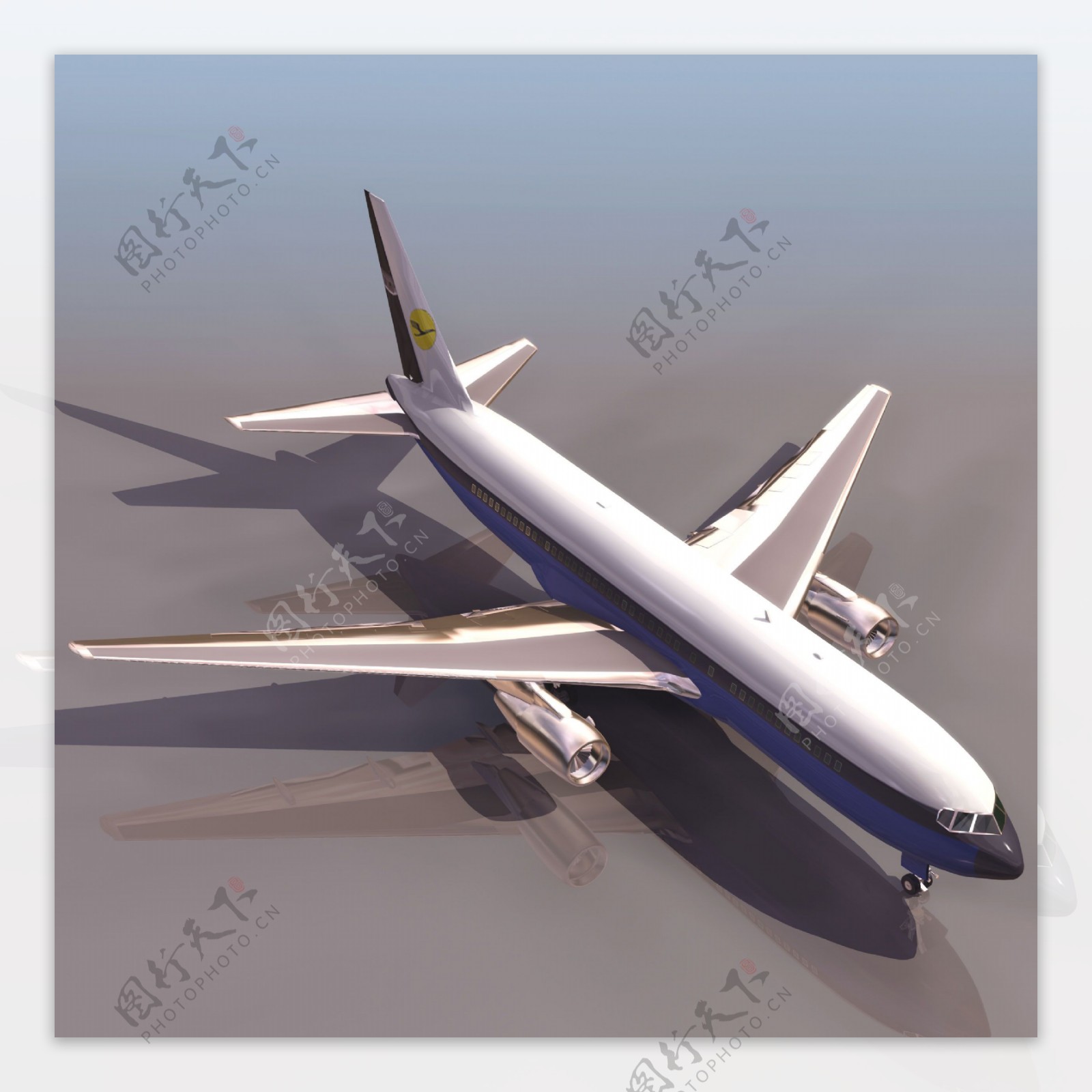 3D民航客机模型