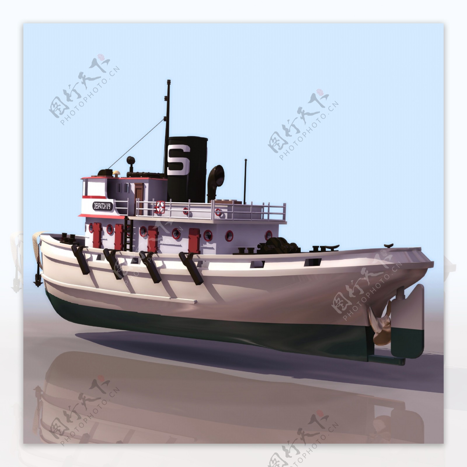 3D渔船模型