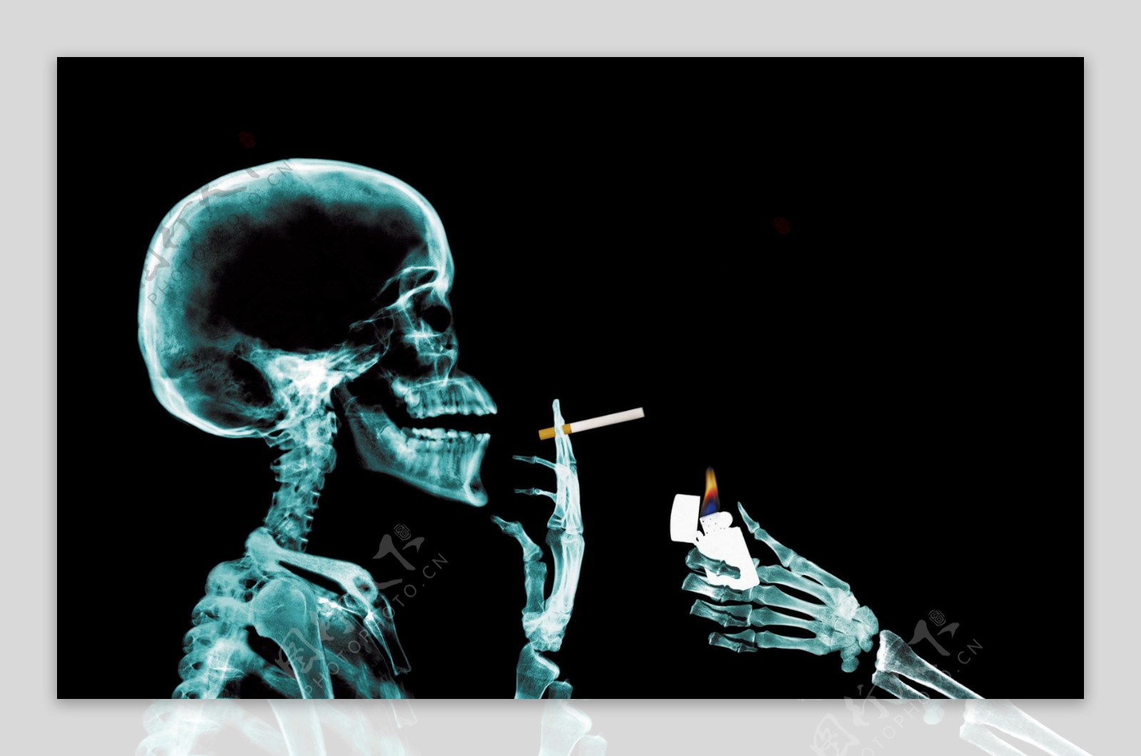 X光透视禁烟主题