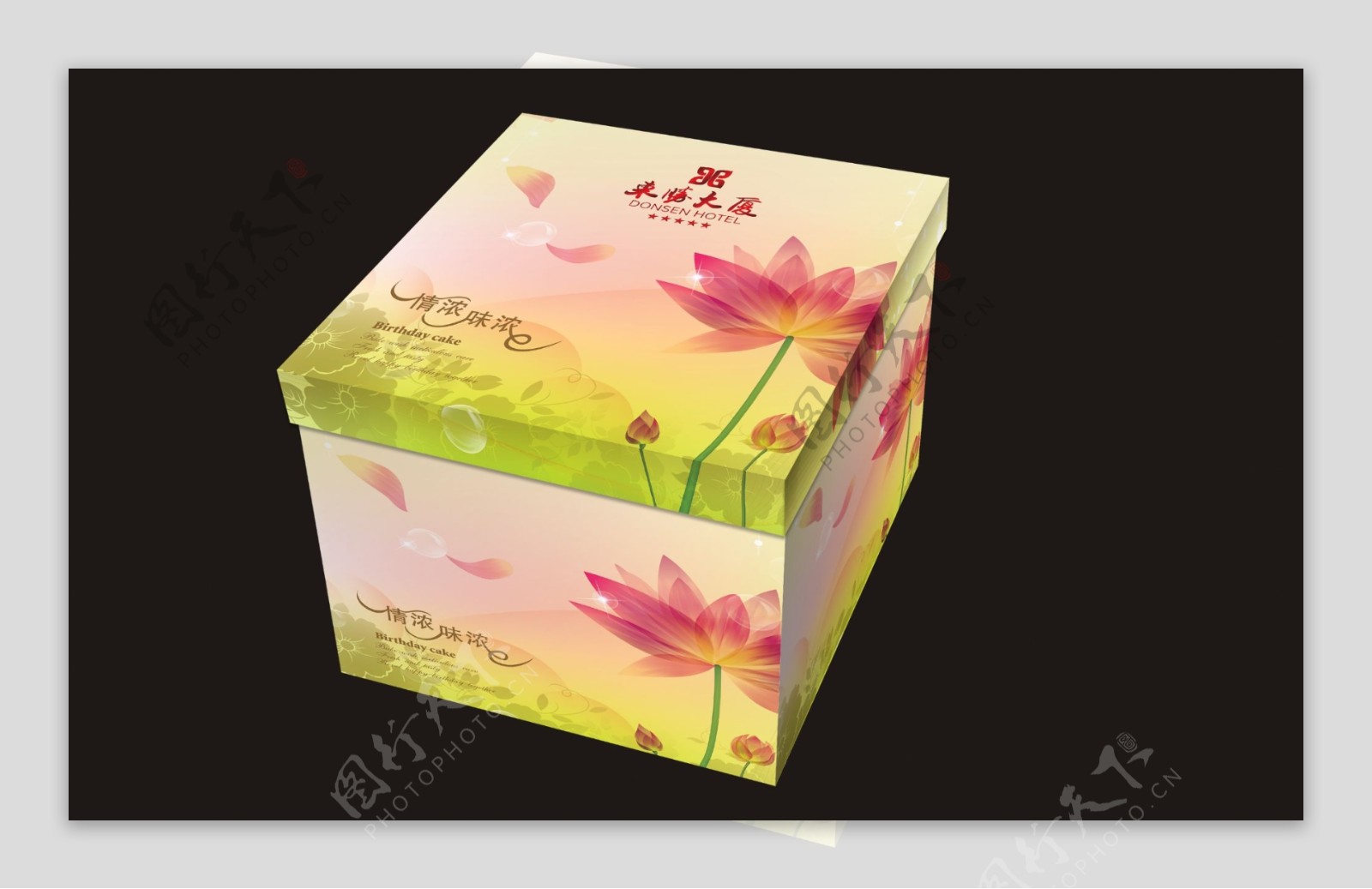 包装盒蛋糕盒PSD原图