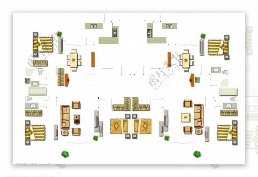 家具户型素材图片