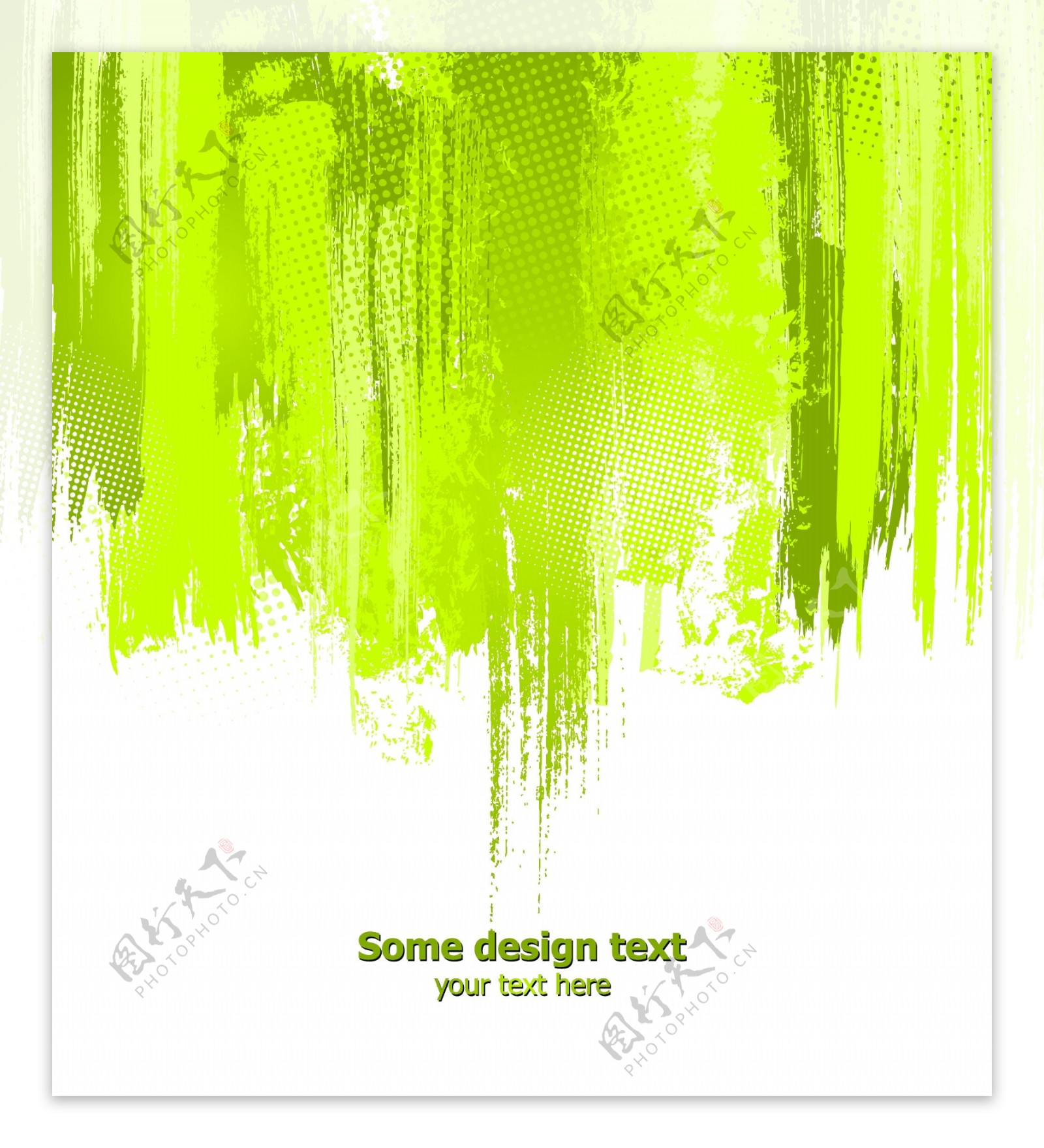 绿色整体泼墨效果广告素材