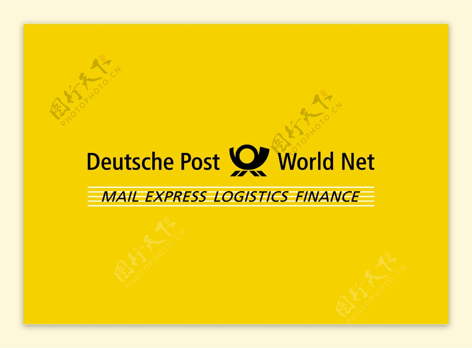 DeutschePostWorldNetlogo设计欣赏DeutschePostWorldNet公路运输标志下载标志设计欣赏