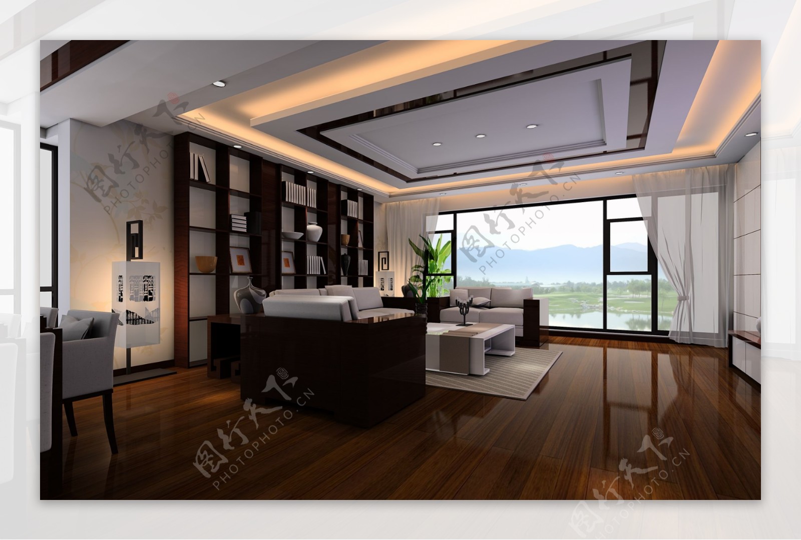 中式客厅设计效果图片