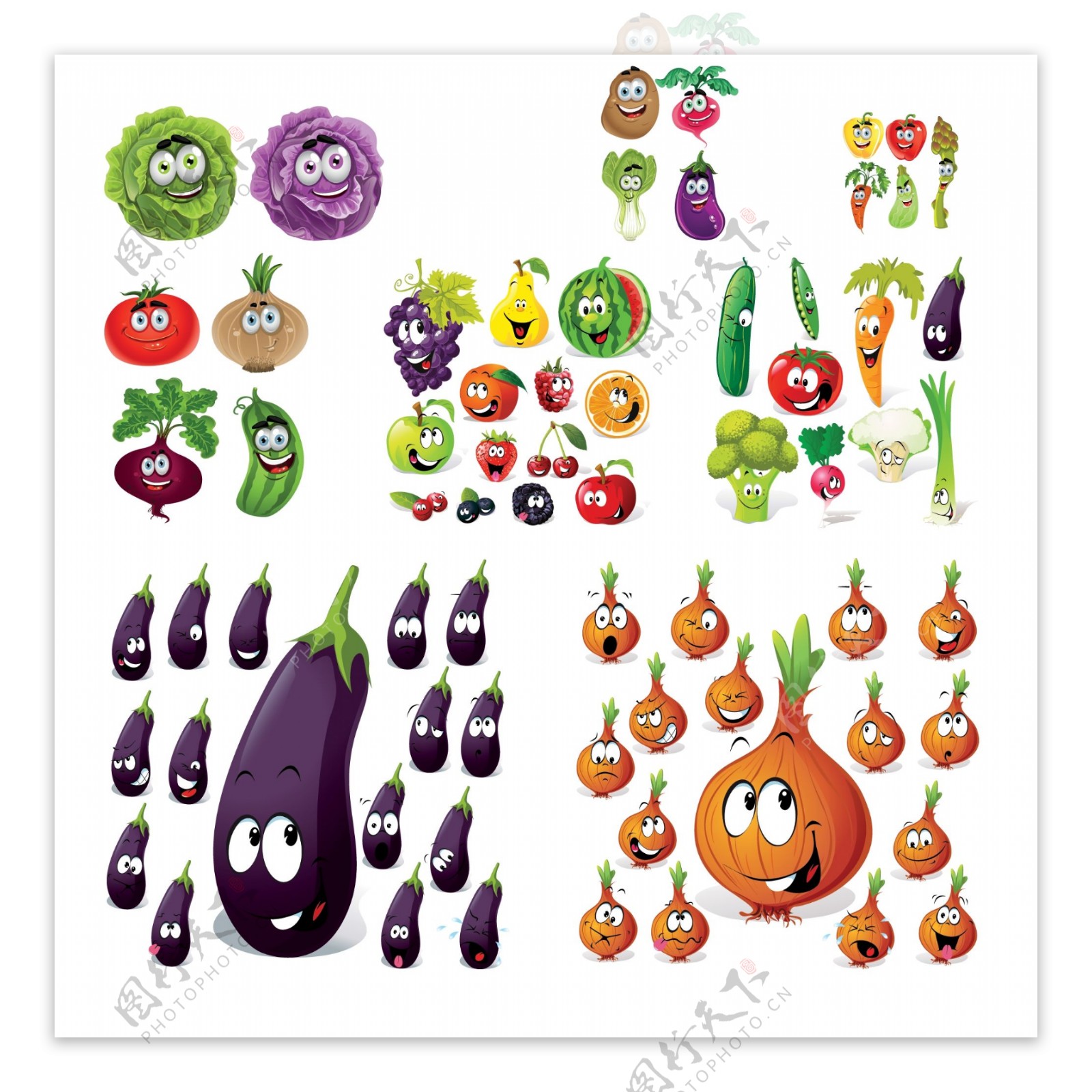 蔬菜卡通形象图片