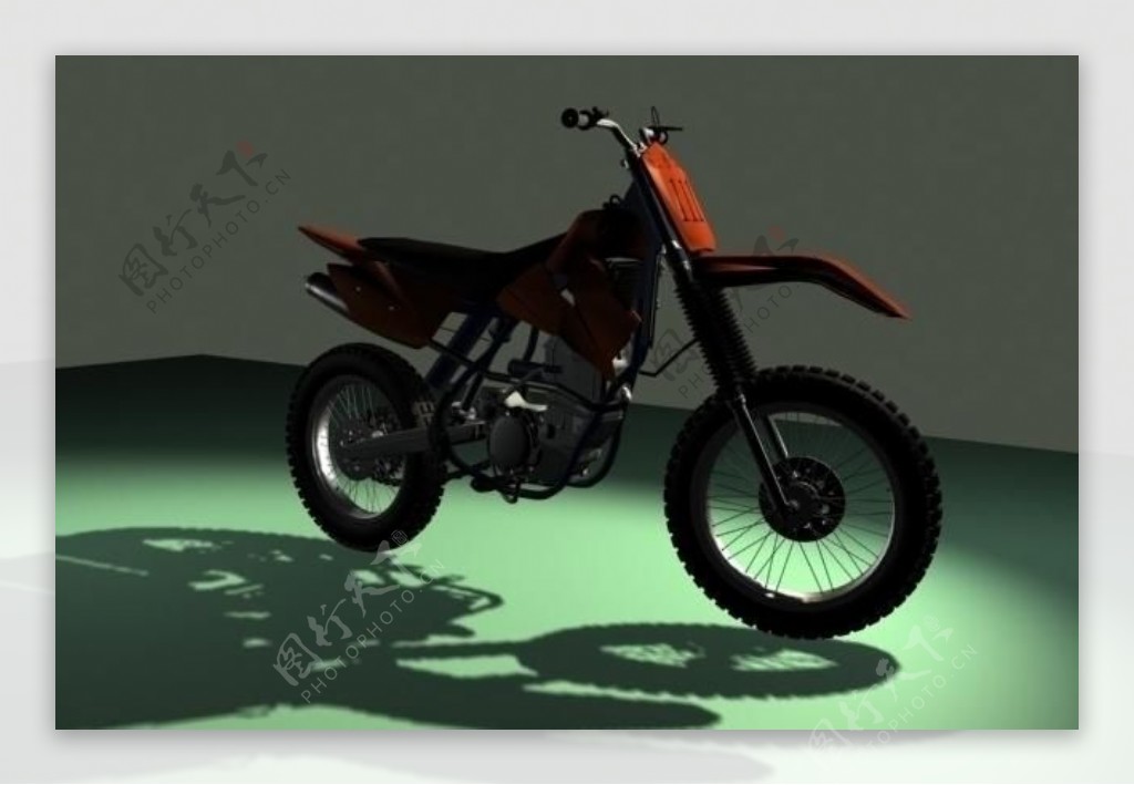 3d模型越野摩托车图片