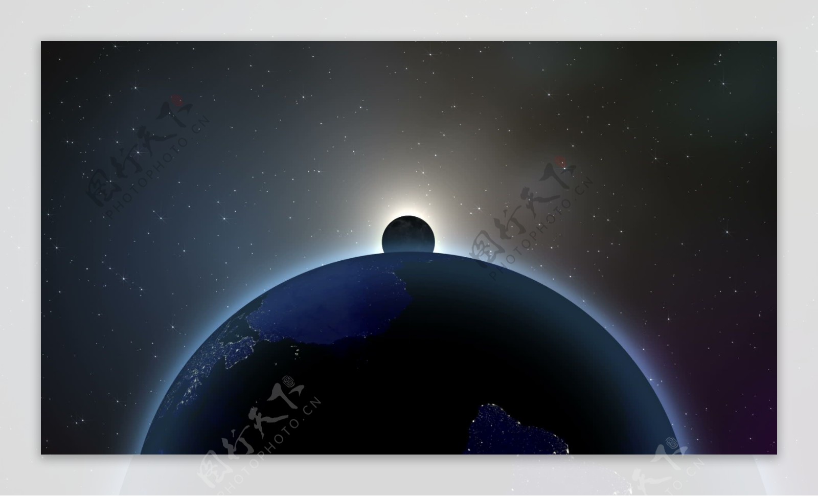 在空间运动的背景地球月球和太阳视频免费下载