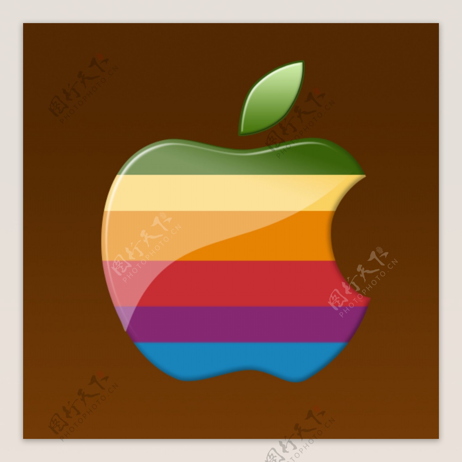 冷色MAC苹果桌面图标psd