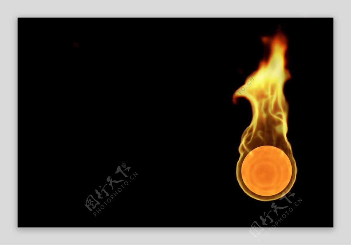 火球图片PSD分层