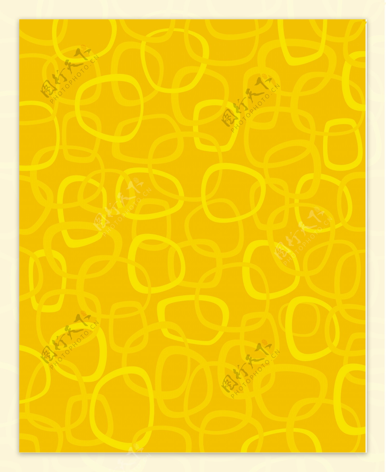黄色底纹布料印花